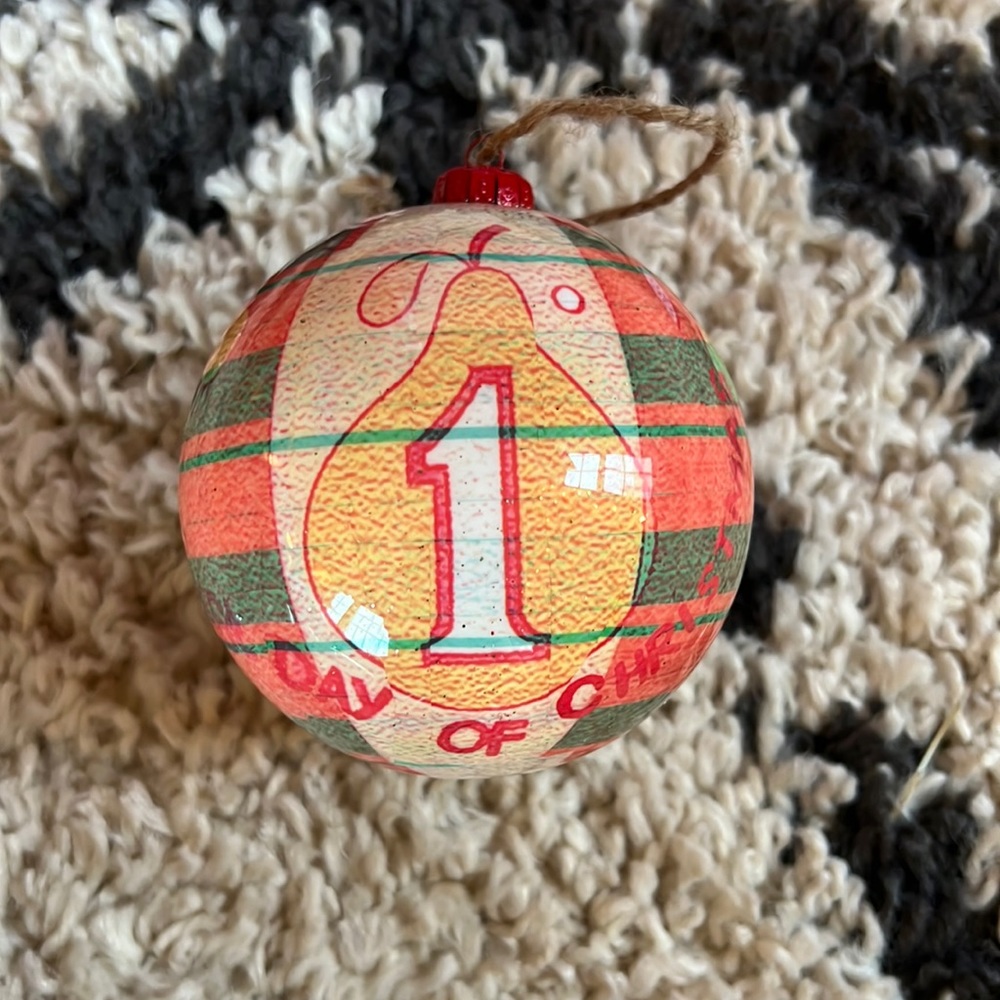 Set of the “12 days of Christmas” ornaments from Crate&Barrel circa 2011